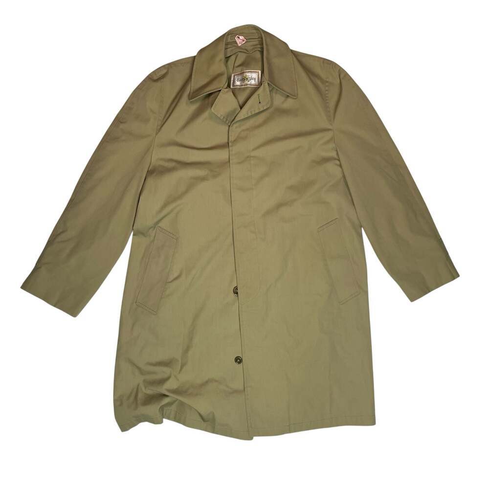 Gleneagles Tan Trench Coat Rain Jacket Mens 42R
